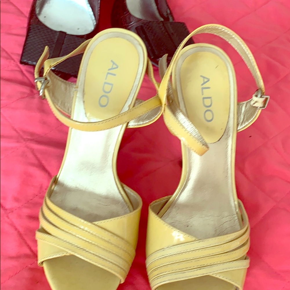 Aldo high open heels. Preloved.